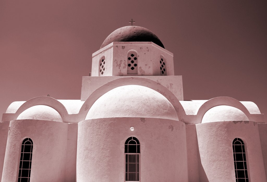 agia triada church Pyrgos Santorini