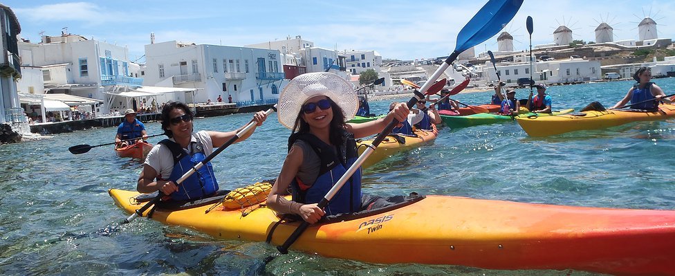 Kayak activities Mykonos